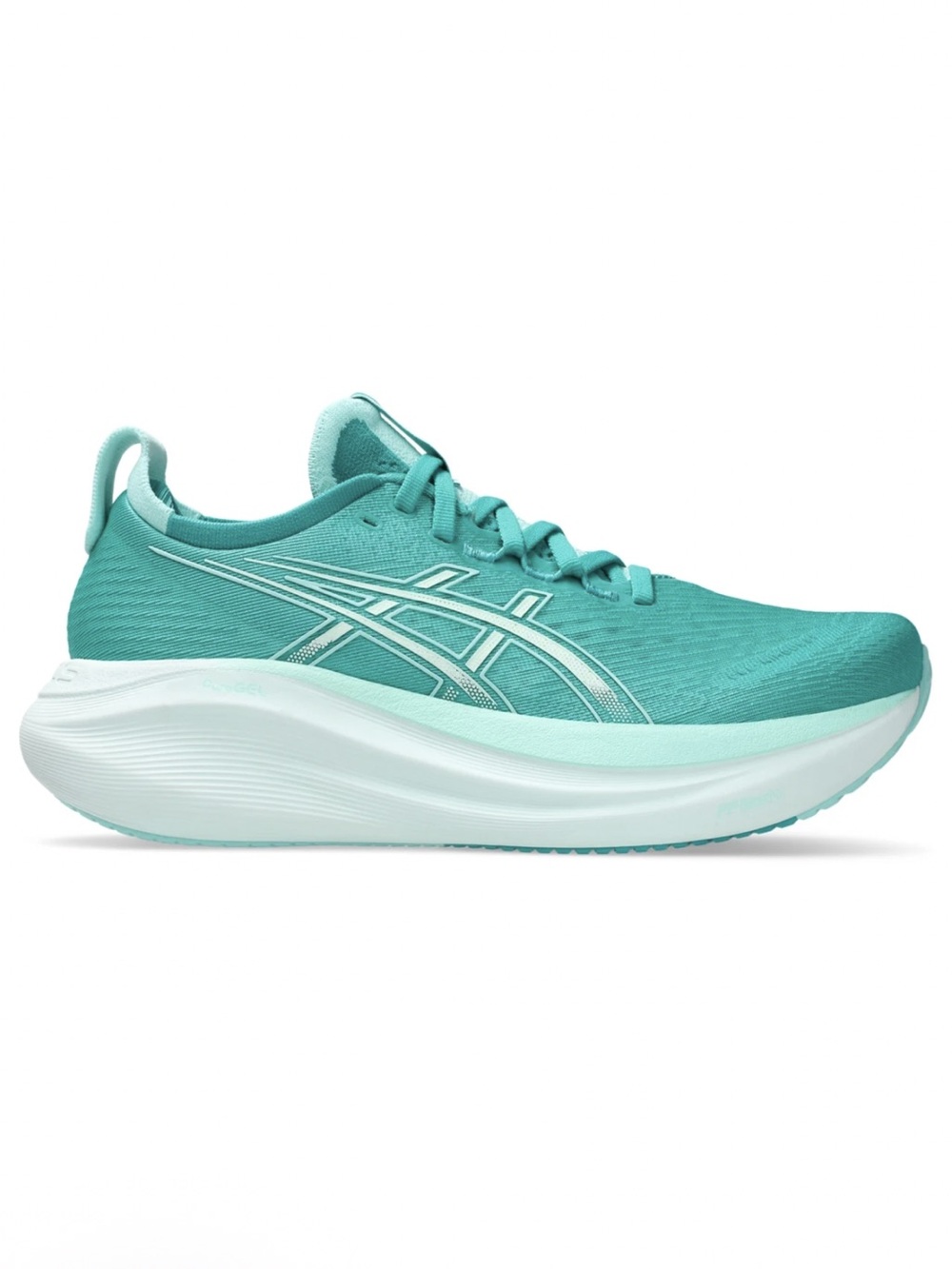 ASICS Gel-Nimbus 27 Womens Sz 7B Wave Teal/Mist- Store Try-Ons As New No Box!